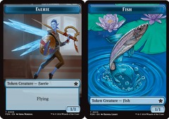 Faerie (9) // Fish (10) Token - Foil